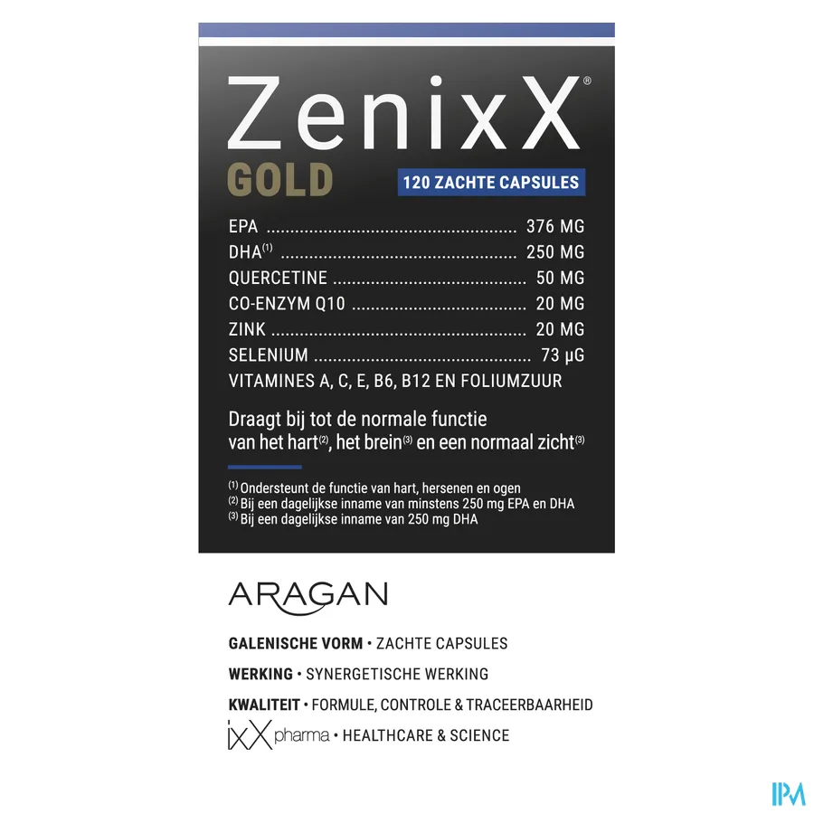packshot van ZenixX Gold 120 capsules