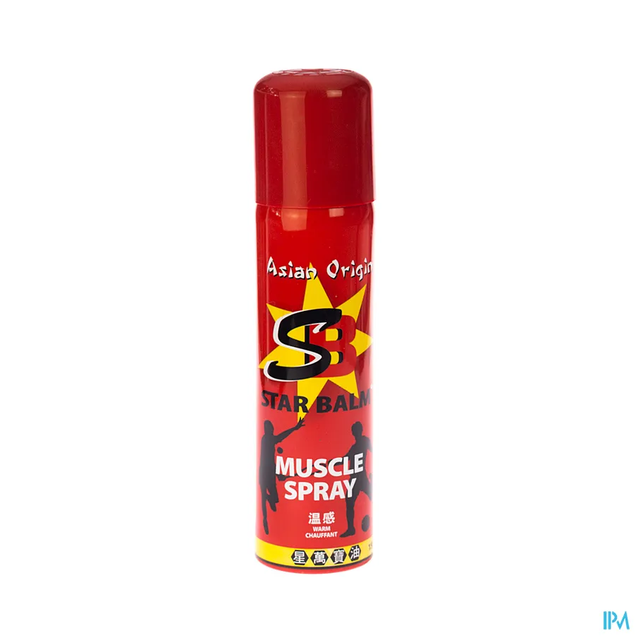 packshot van Star Balm Warm Spray voor Soepele Spieren en Gewrichten ter Ondersteuning van de Warming-Up 150 ml