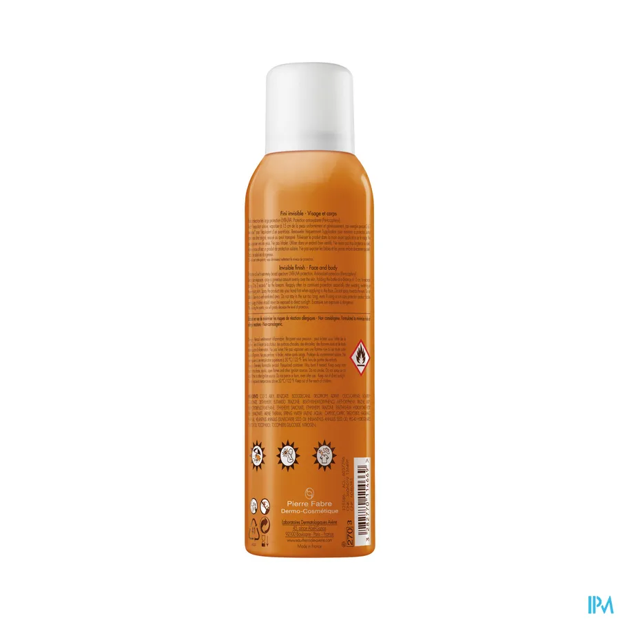 productshot van Avène Fluweelzachte Zonnemist SPF 30 150 ml