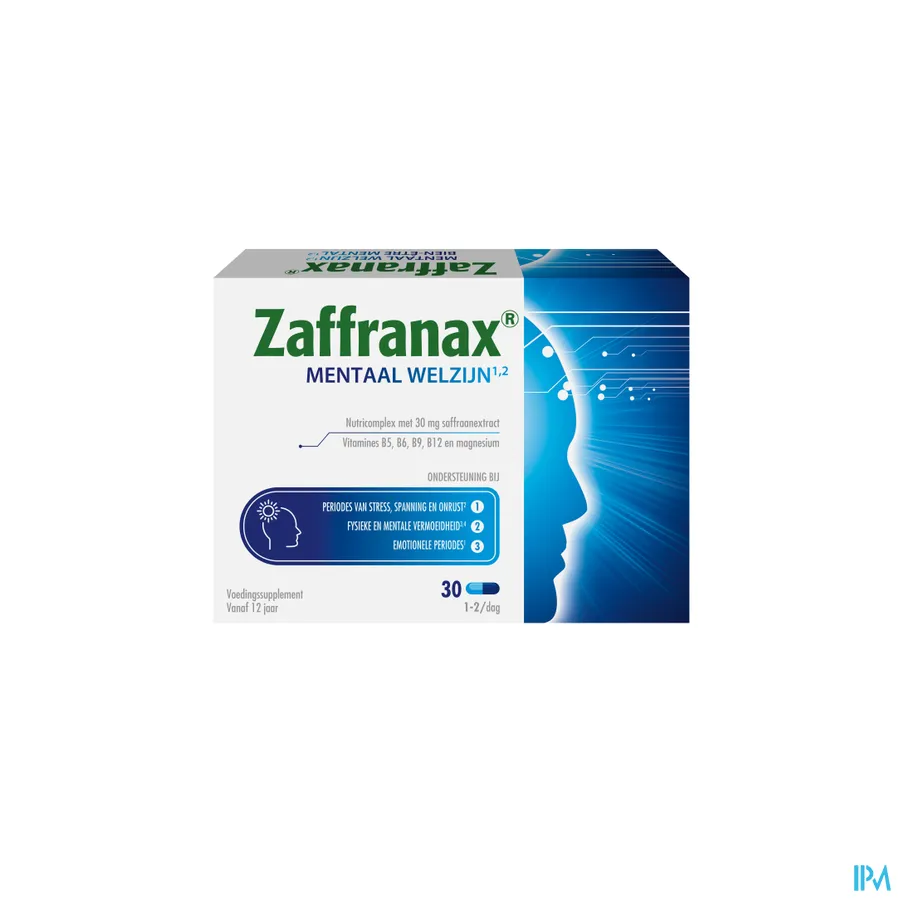 packshot van Zaffranax Mentaal Welzijn 30 capsules