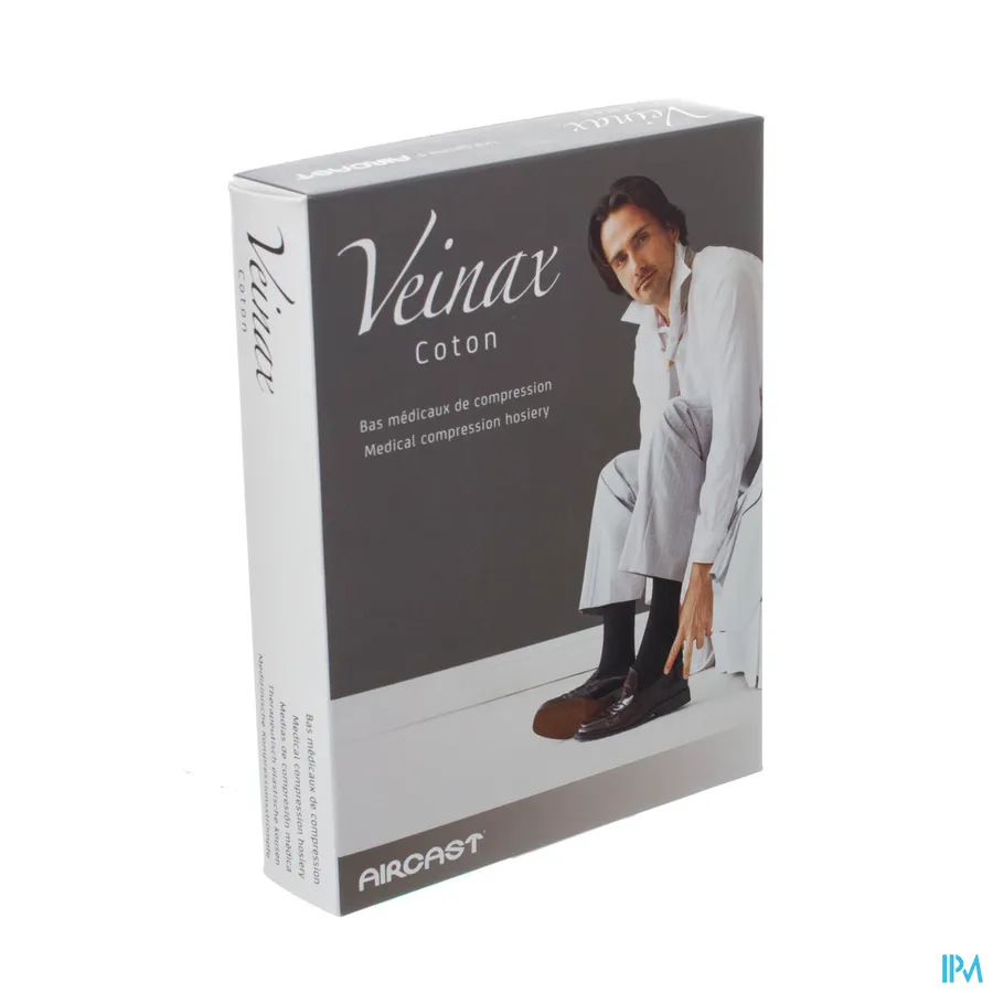 packshot van Veinax Therapeutisch Elastische Kousen 15-20 mmHg Man Kous Katoen Donkerblauw Maat 3L 1 Paar