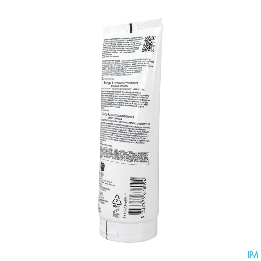 packshot van Vichy Dercos Energy+ Versterkende Conditioner 200 ml