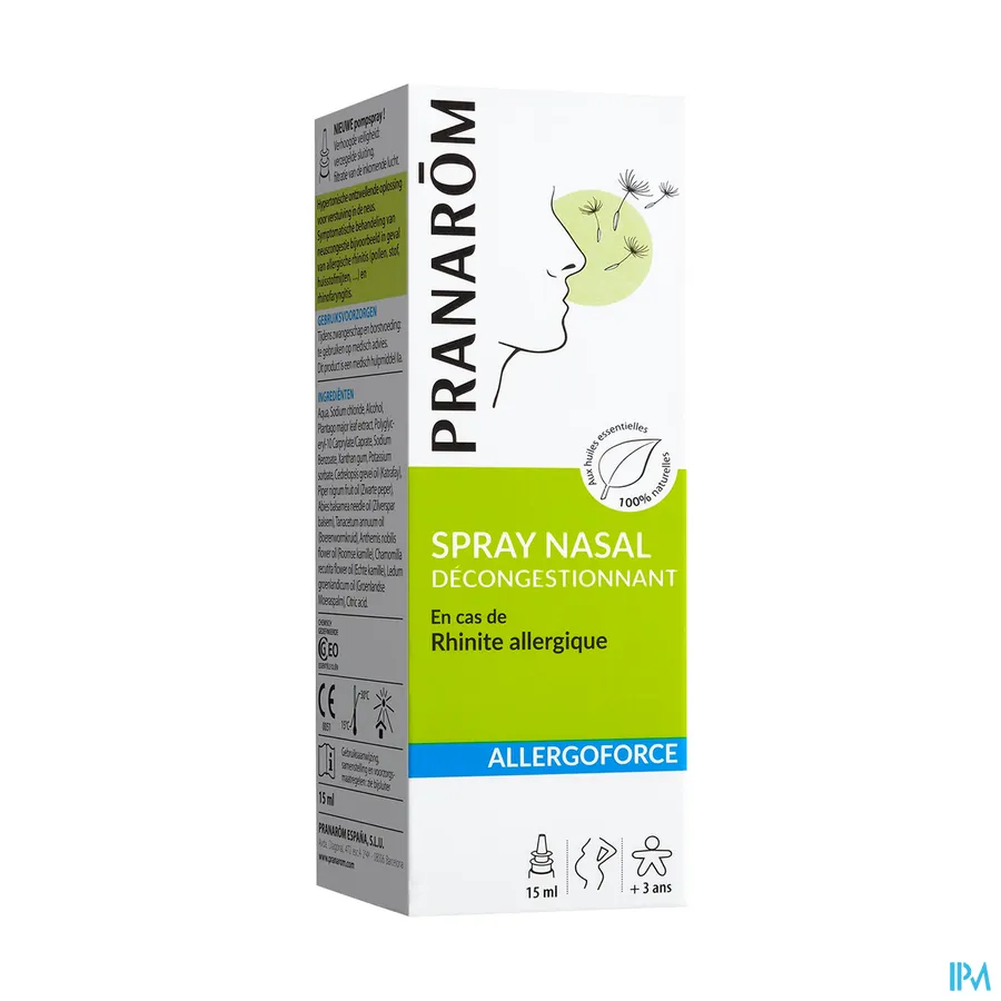 packshot van Pranarom Allergoforce Neusspray 15 ml