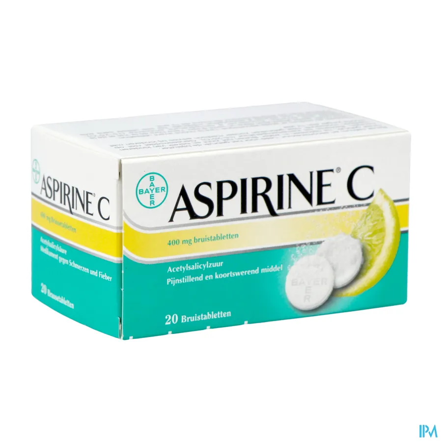 packshot van Aspirine C 20 Bruistabletten