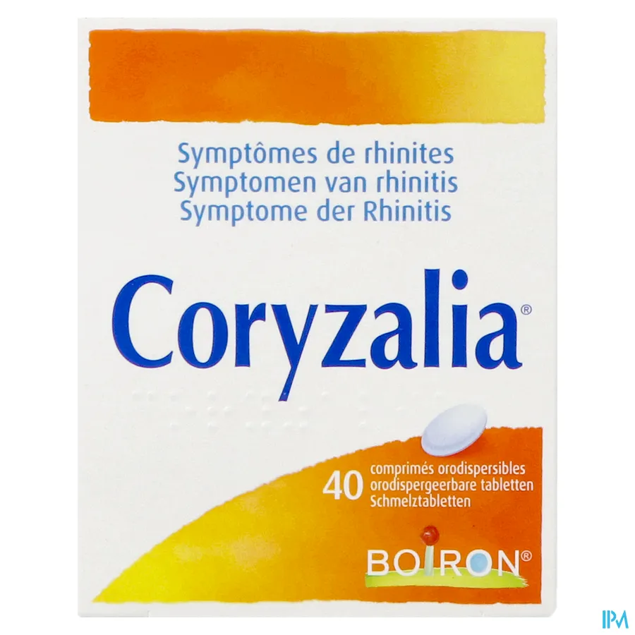 packshot van Coryzalia 40 Tabletten