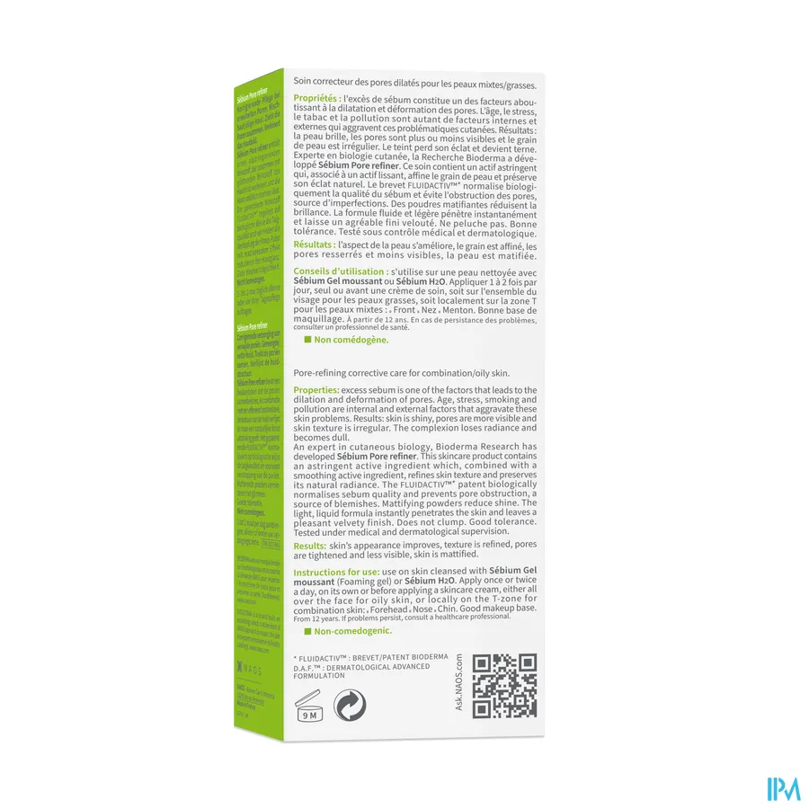 packshot van Bioderma Sebium Pore Refiner 30 ml