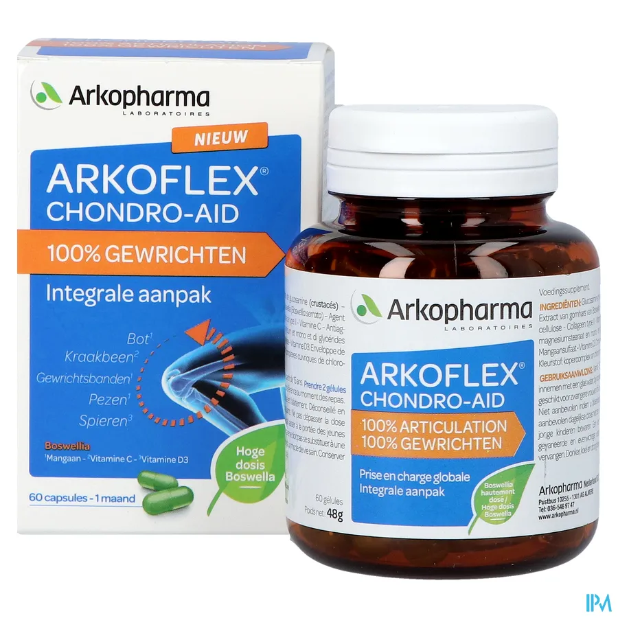 productshot van Arkoflex Chondro-aid 100% Gewrichten 60 tabletten