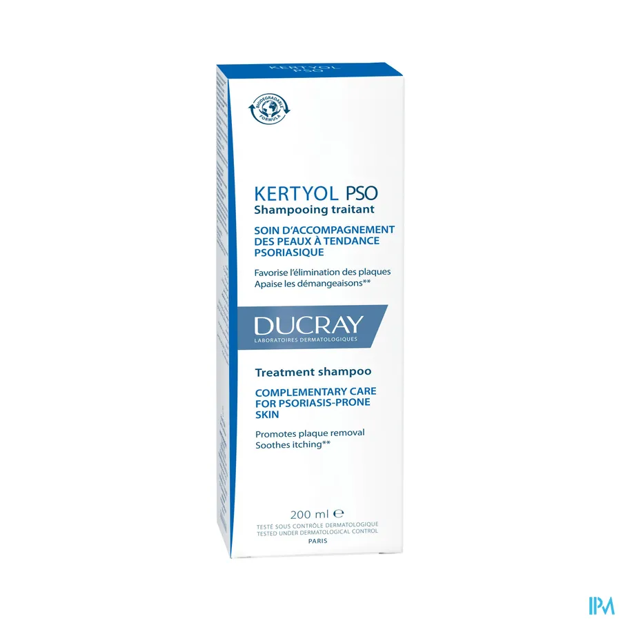 packshot van Ducray Kertyol PSO Behandelende Shampoo 200 ml