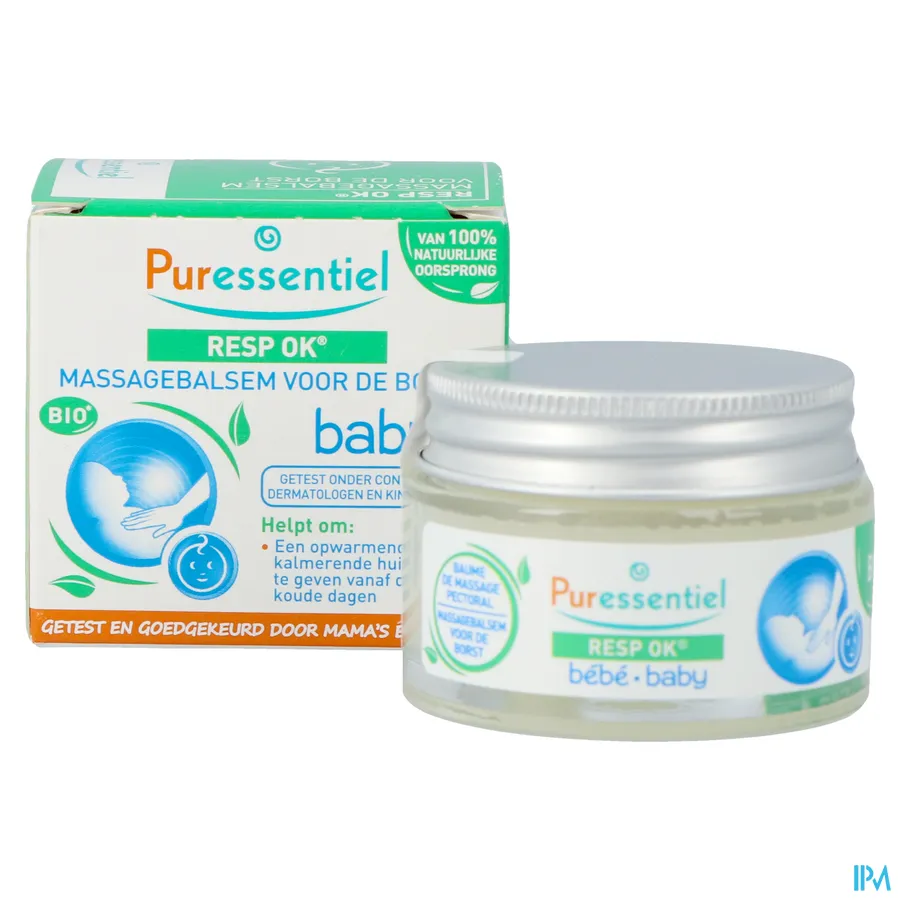 packshot van Puressentiel Ademhaling Massagebalsem Baby 30 ml