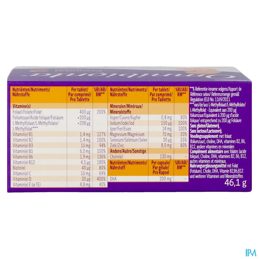 packshot van Omnibionta Pronatal 2 28 tabletten + 28 capsules