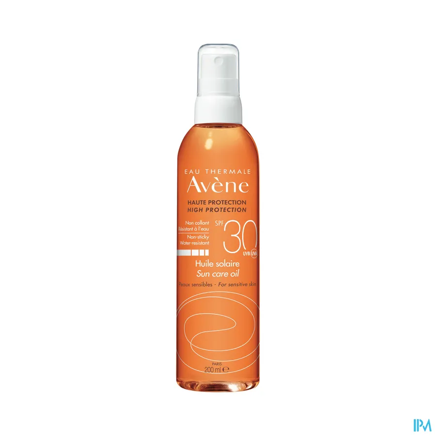 productshot van Avène Waterbestendige Niet-Plakkerige Zonneolie met SPF 30 Flacon 200 ml
