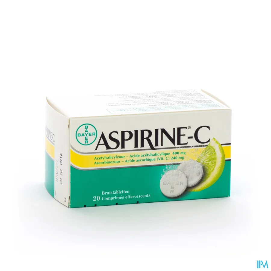 packshot van Aspirine C 20 Bruistabletten