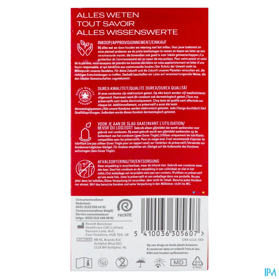 packshot van Durex Thin Feel 12 Condooms