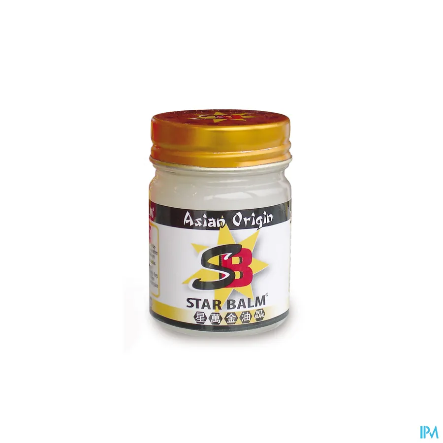 packshot van Star Balm Strong Sportbalsem voor Soepele Gewrichten en Spieren -Wit- 25 g