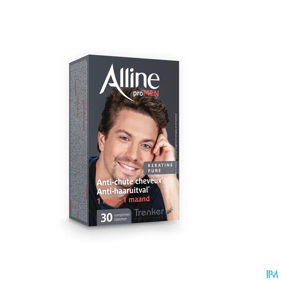 packshot van Alline Pro MEN Anti-Haaruitval voor 1 Maand 30 Tabletten