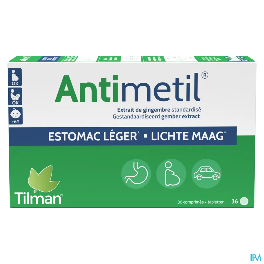 packshot van Antimetil 36 tabletten