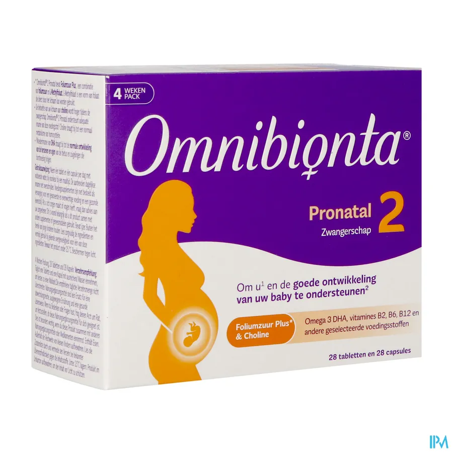 packshot van Omnibionta Pronatal 2 28 tabletten + 28 capsules