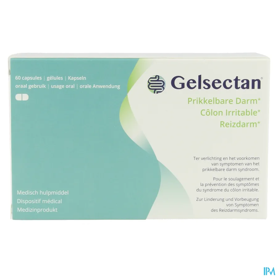 packshot van Gelsectan 60 capsules