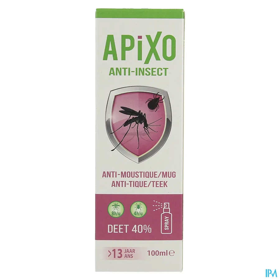 packshot van Apixo Anti-Insect DEET 40% Spray 100 ml