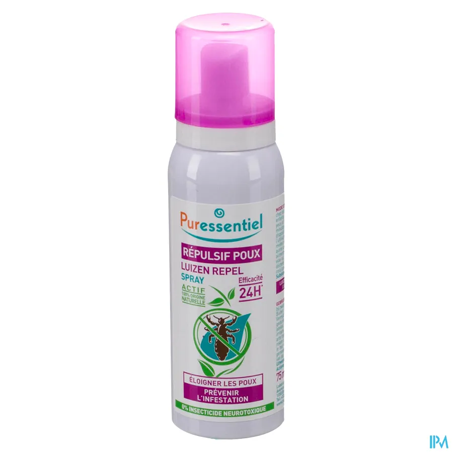 packshot van Puressentiel Anti-Luizen Repel Spray 75 ml