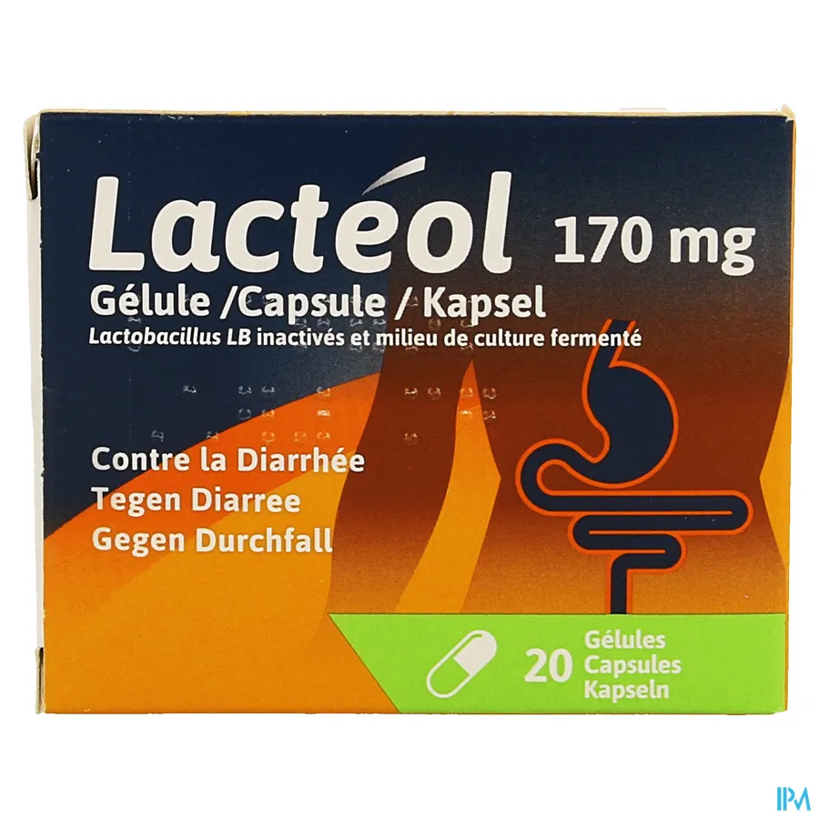 packshot van Lacteol 20 Capsules