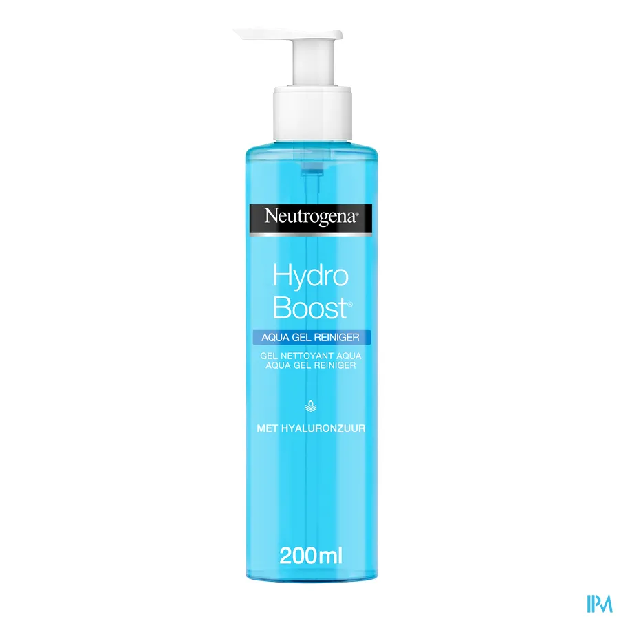 packshot van Neutrogena Hydro Boost Aqua Gel Reiniger 200 ml
