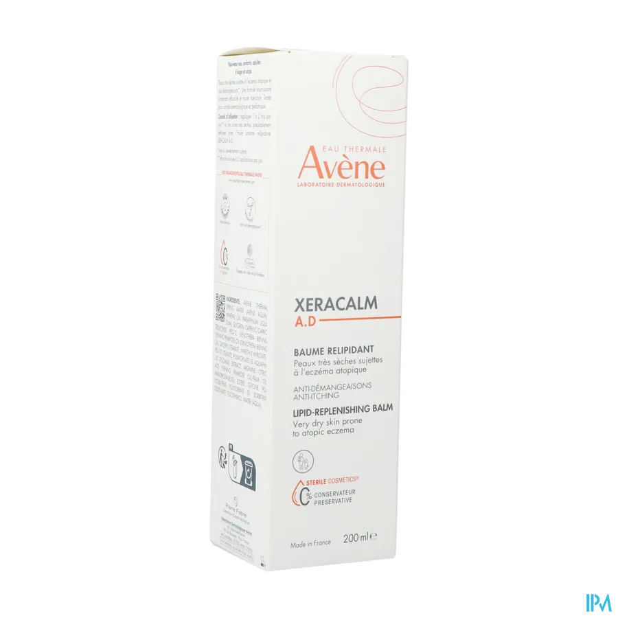 packshot van Avene Xeracalm A.D. Relipiderende Balsem 200 ml