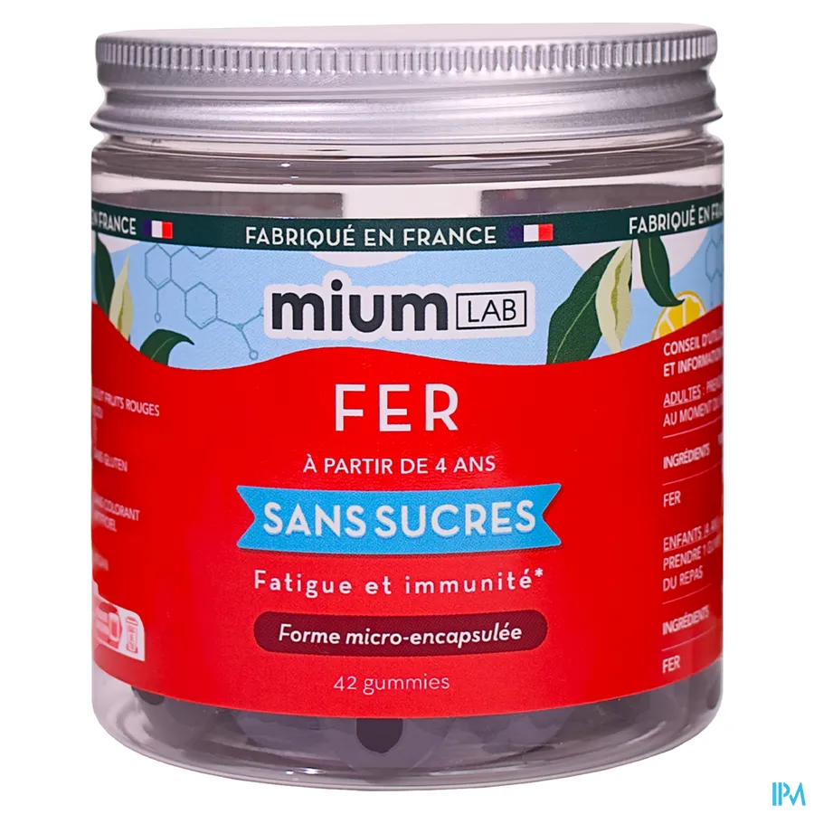 packshot van Miumlab Ijzer Gummies Zonder suiker 42