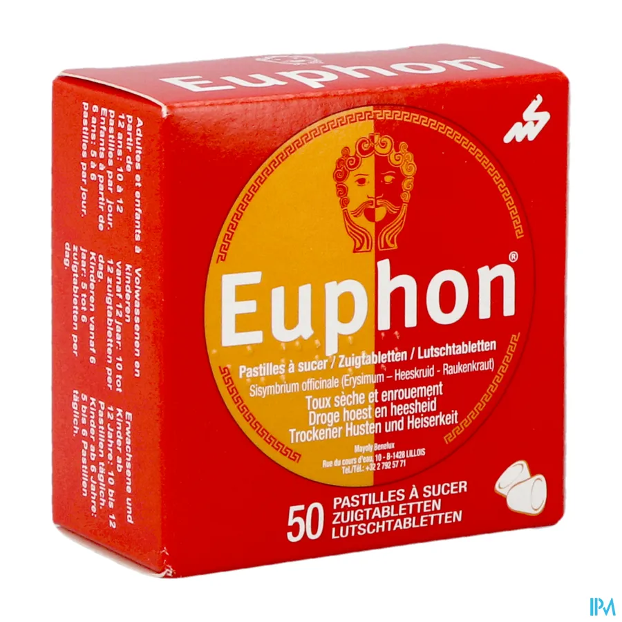 packshot van Euphon 50 zuigtabletten