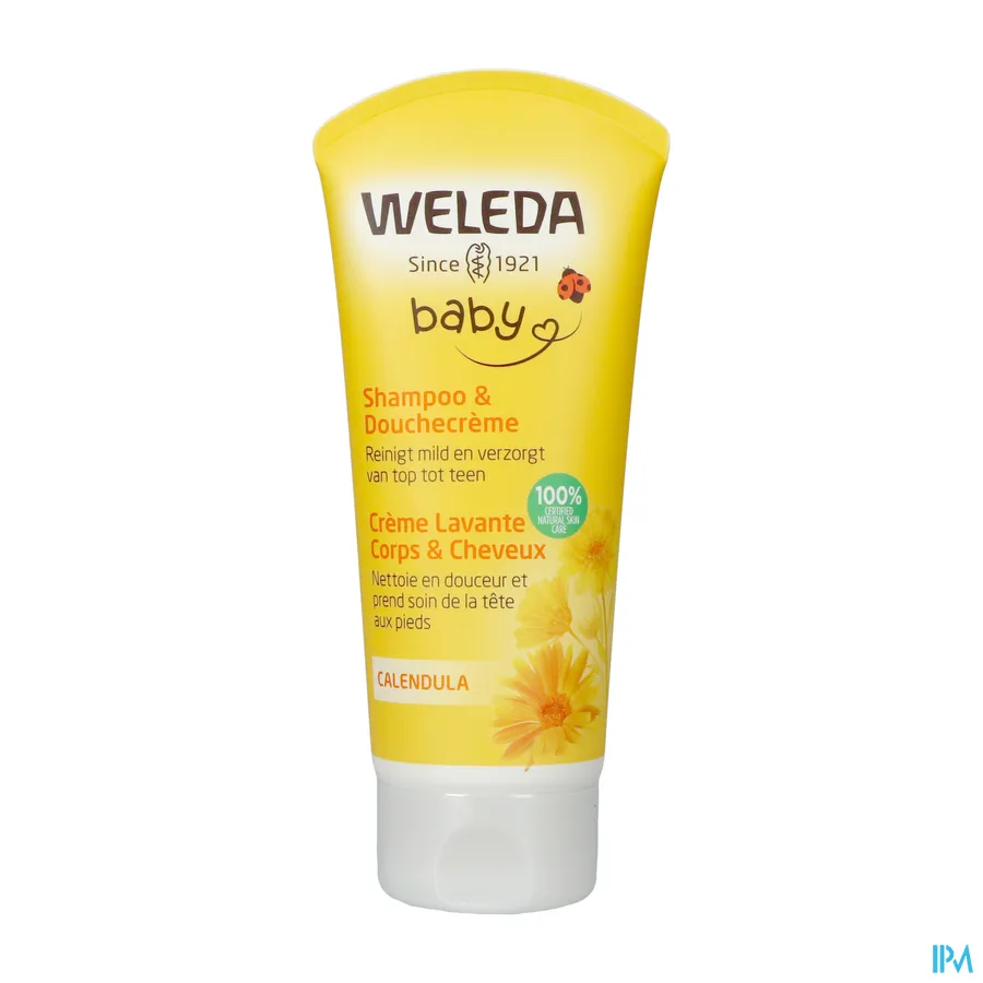 packshot van Weleda Baby Shampoo & Douchecrème Calendula 200 ml