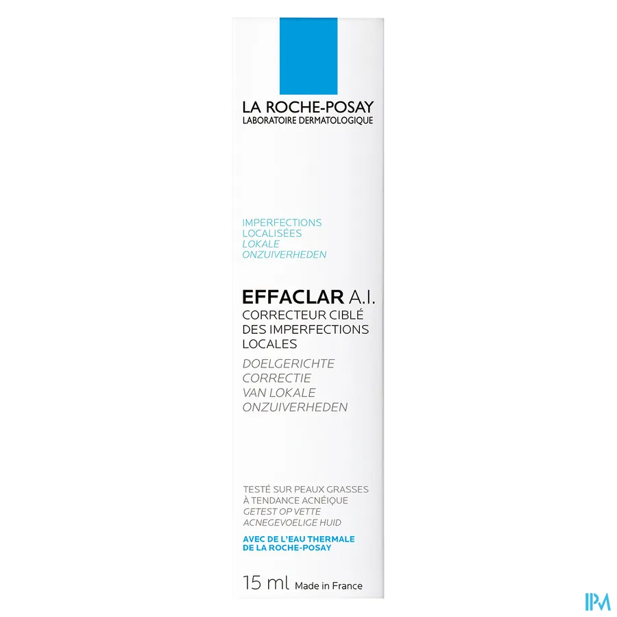 packshot van La Roche-Posay Effaclar A.I. Doelgerichte Correctie van Huiderupties 15 ml