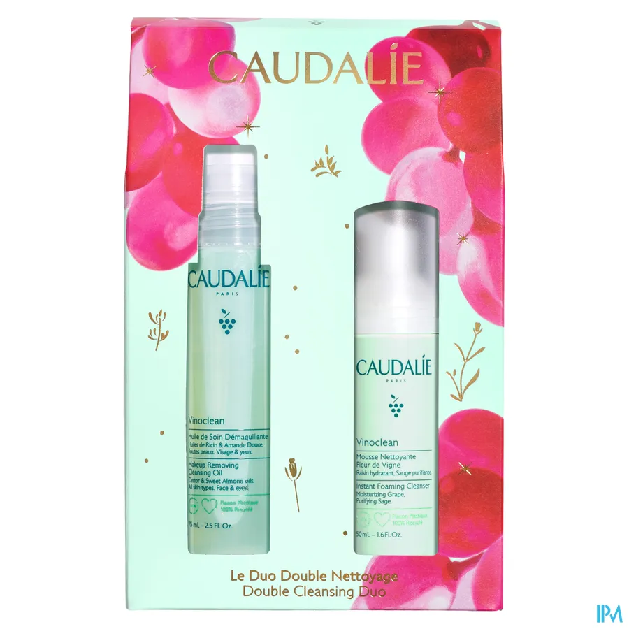 packshot van Caudalie Vinoclean Double Cleansing Duo Geschenkset 1 set
