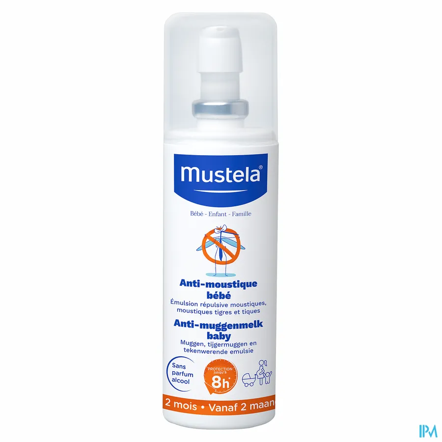 packshot van Mustela Anti-Muggenmelk Baby 100 ml