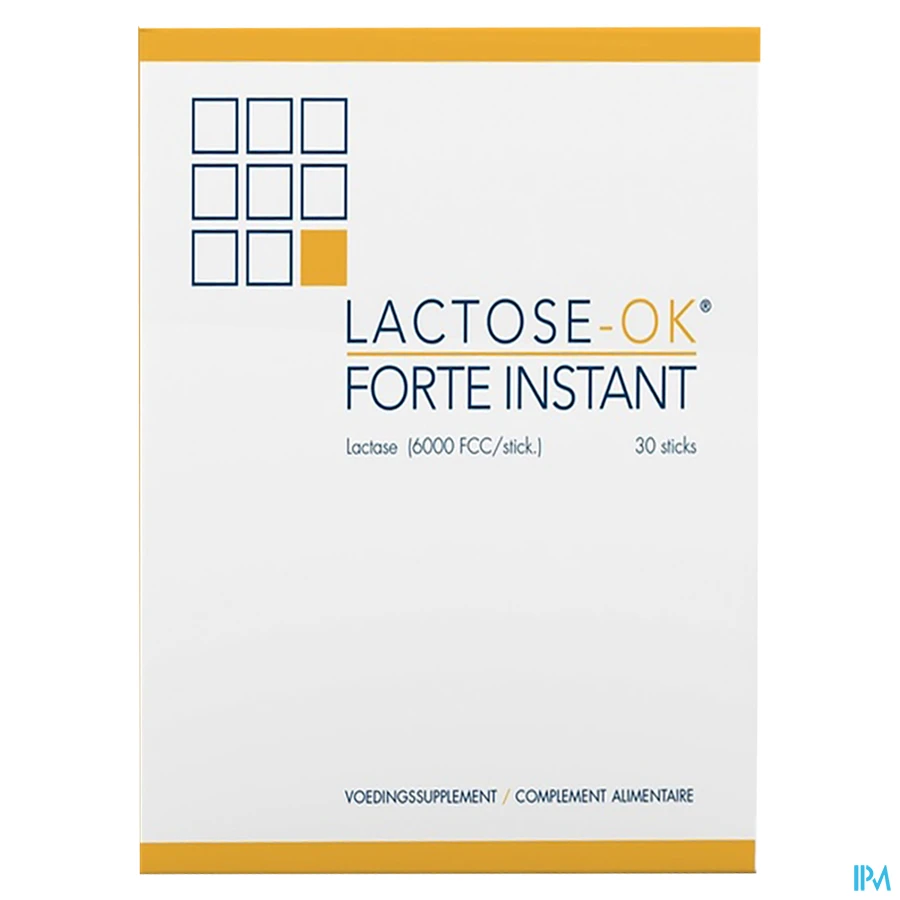 packshot van Lactose-OK Forte Instant 30 Sticks