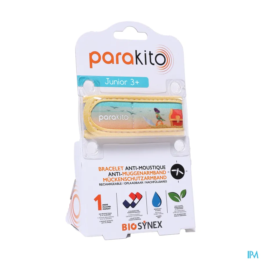 packshot van Parakito Junior 3+ Anti-Muggenarmband Piraten
