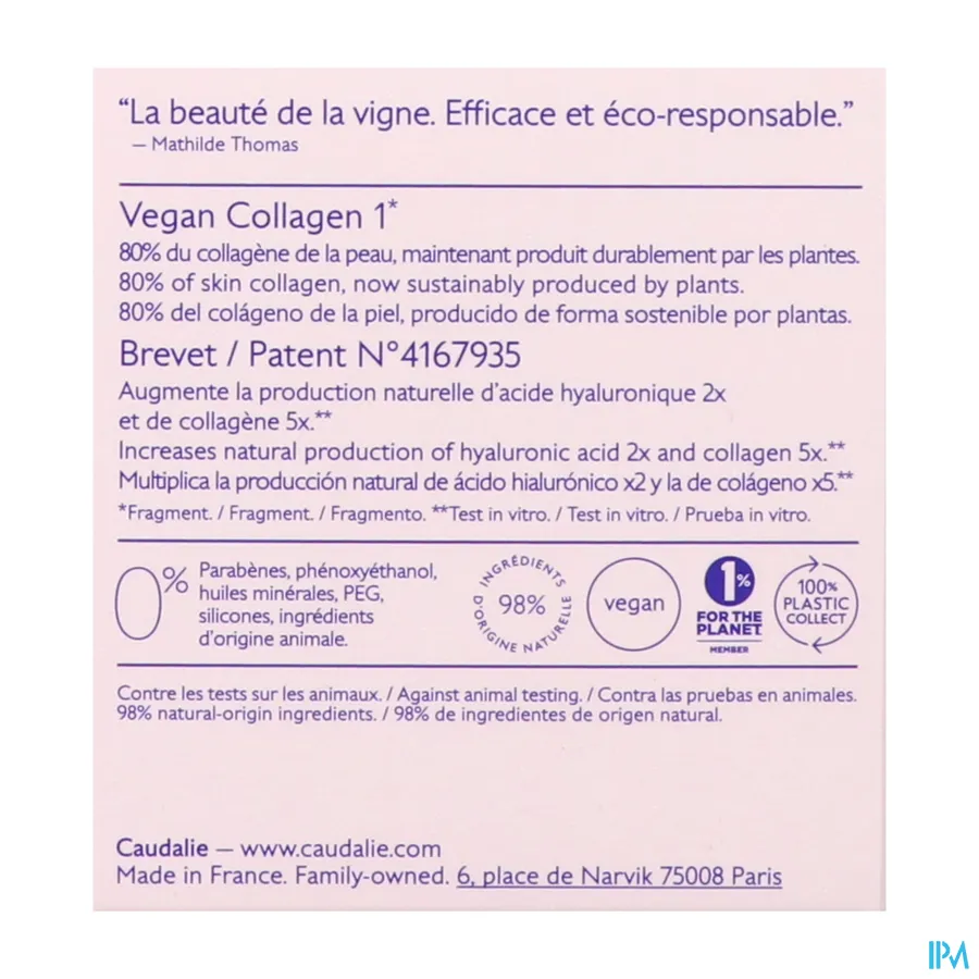 packshot van Caudalie Resveratrol-Lift Crème Nachtthee 50 ml