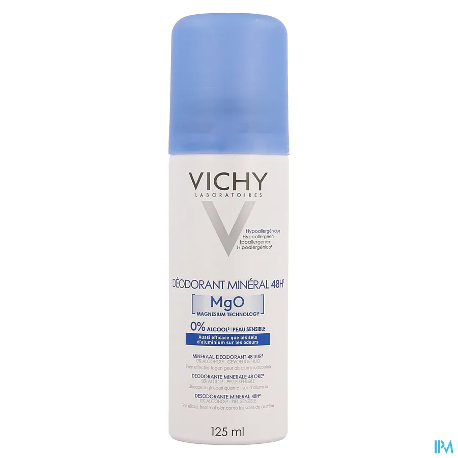 packshot van Vichy Mineraal Deodorant Spray 125 ml