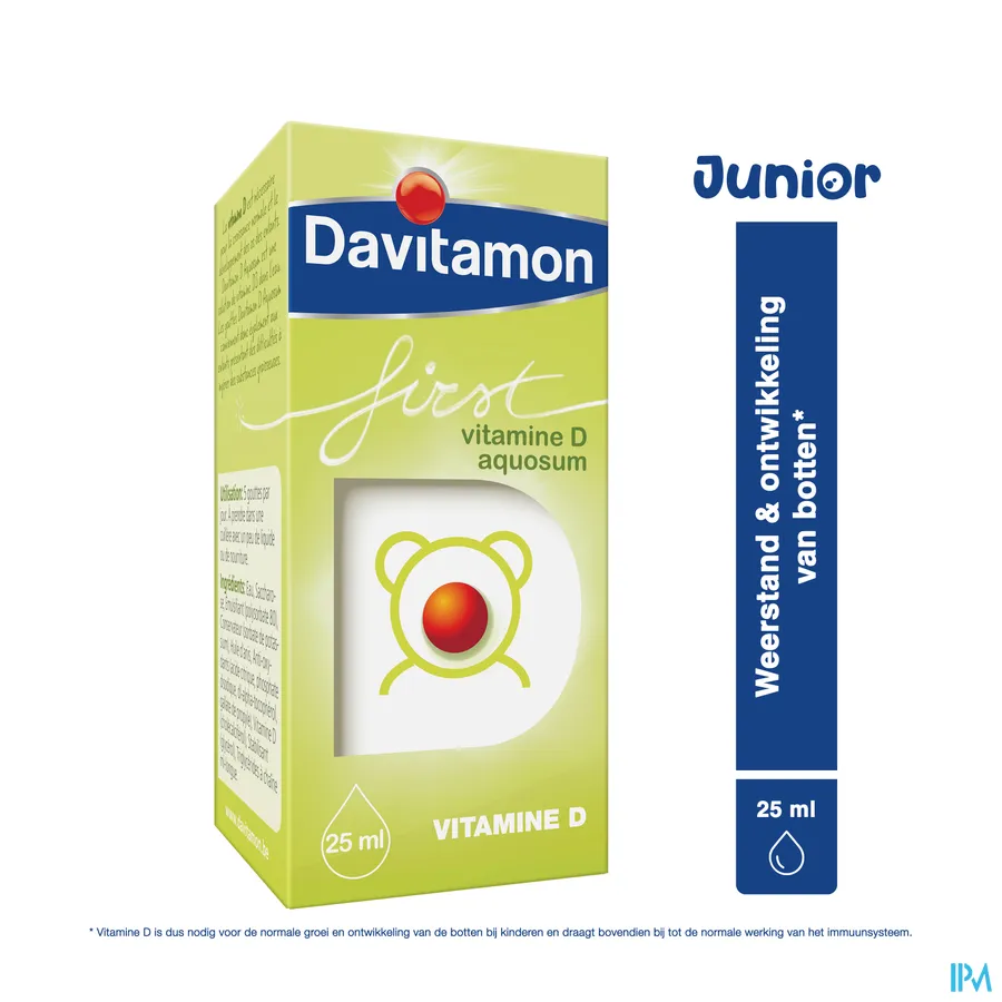 packshot van Davitamon Vitamine D Aquosum 25ml