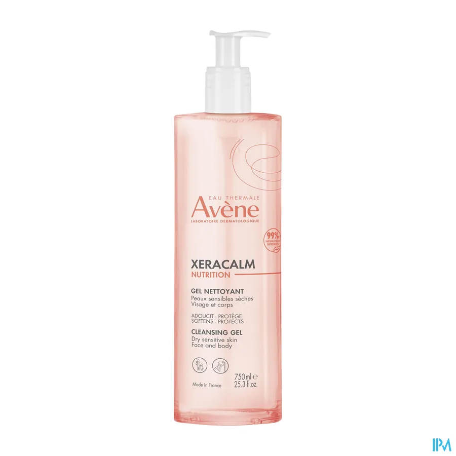 packshot van Avene Xeracalm Nutrition Reinigingsgel 750 ml