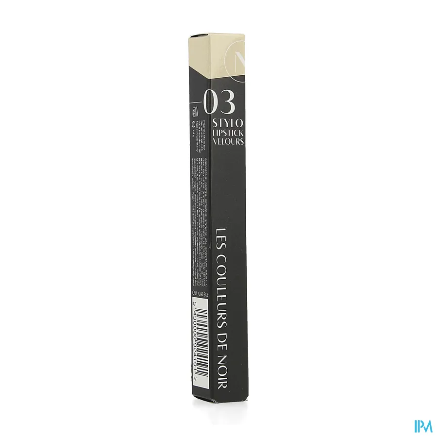 packshot van Les Couleurs De Noir Stylo Lipstick Velour 03 1,4 g