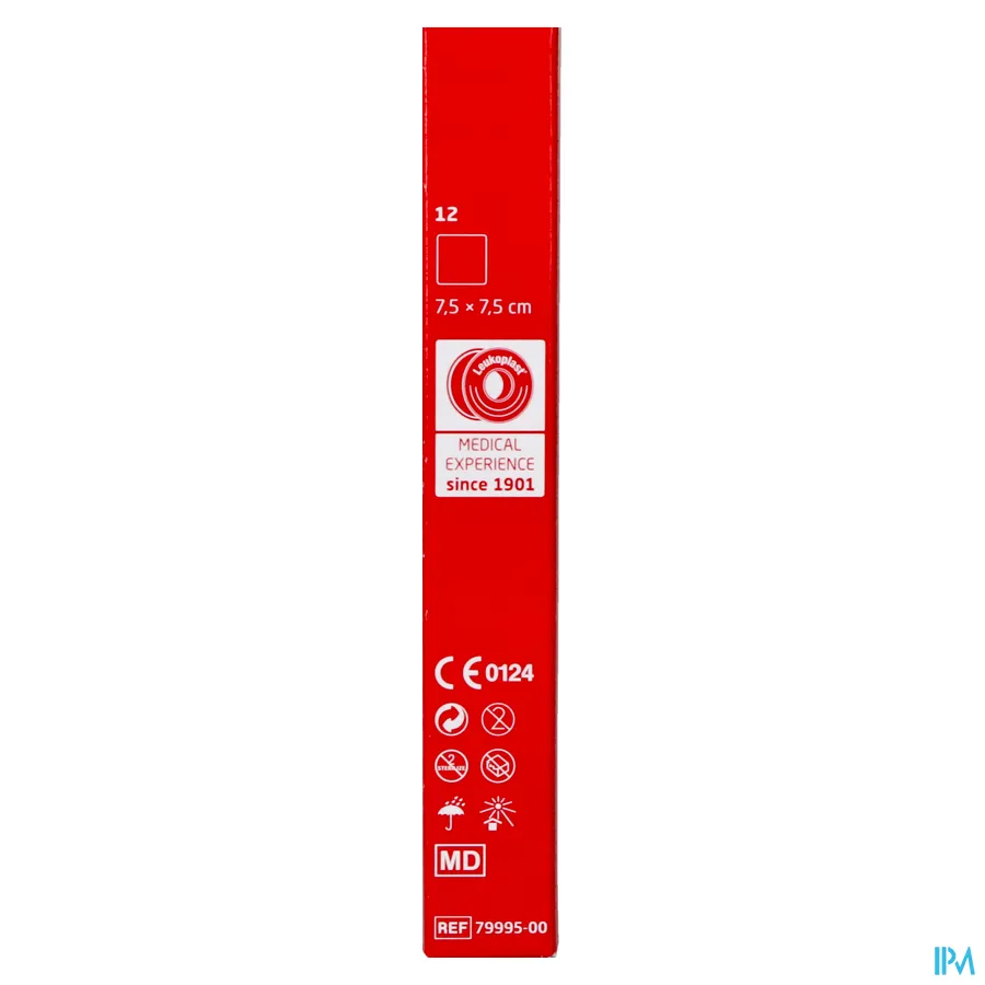 packshot van Cutisoft Steriel Vlieskompres 7,5 cm x 7,5 cm 12 stuks