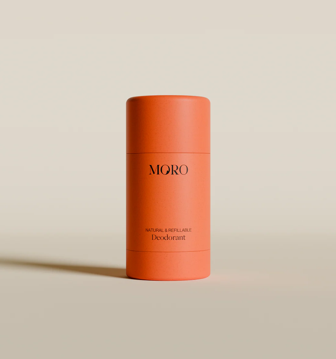 Moro Deodorant Starterkit | Orange & Pine | Bold orange case + 1 refill (pre-filled) 40g