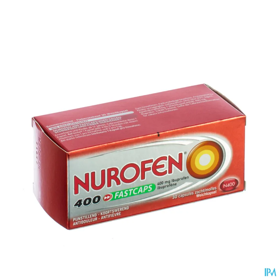 packshot van Nurofen 400 Fastcaps 30 Capsules