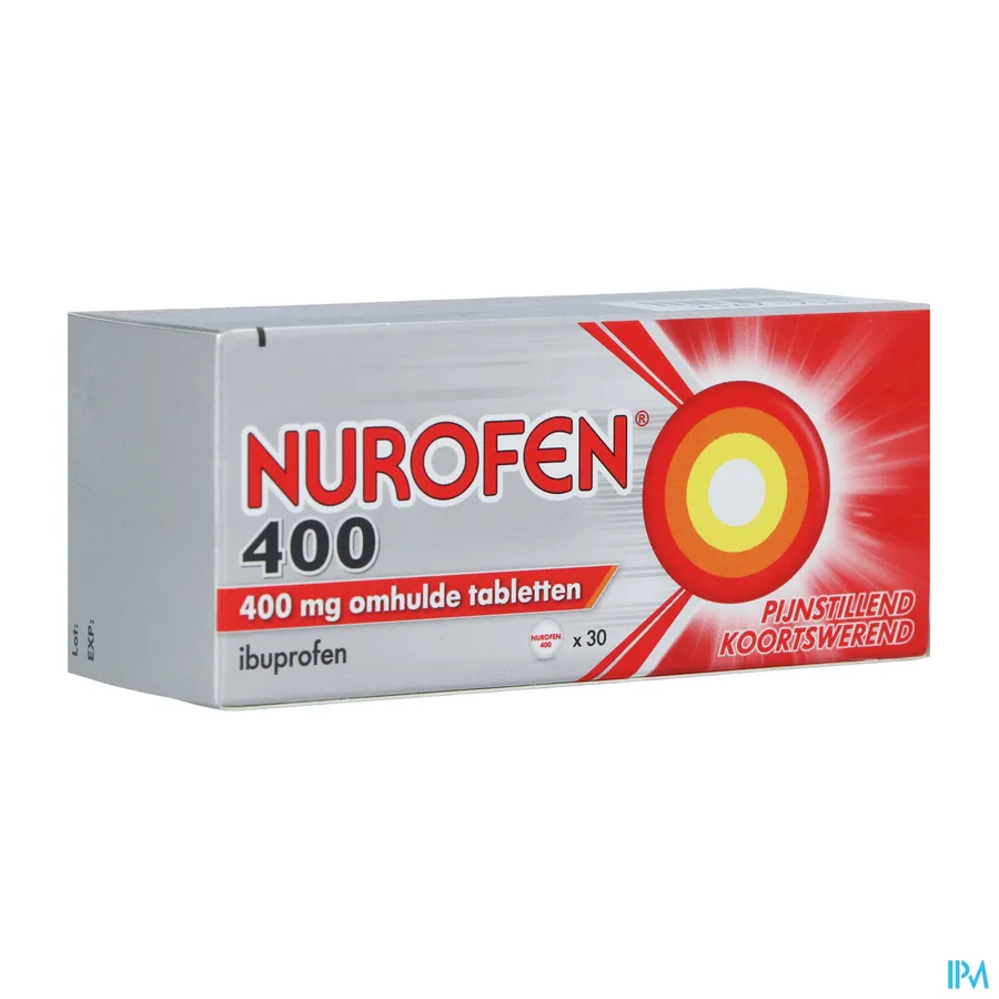 packshot van Nurofen 400 mg 30 Tabletten