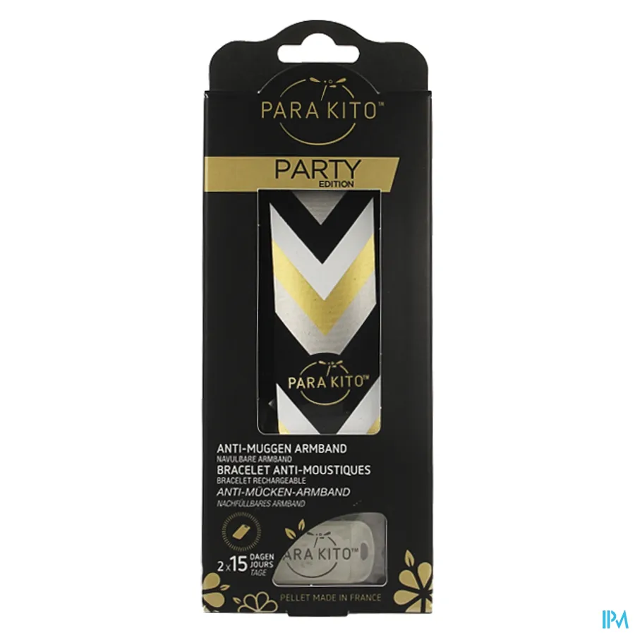 packshot van ParaKito Anti-Muggen Armband Party Edition Berlijn met 2 Navultabletten