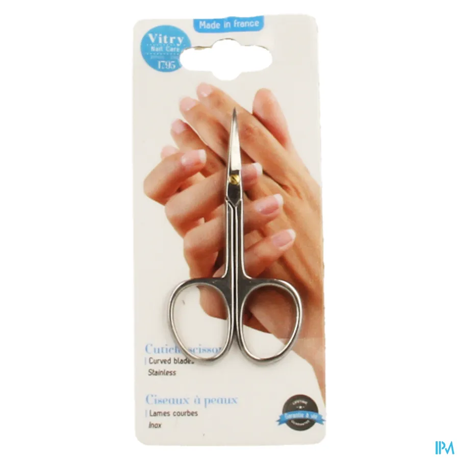 packshot van Vitry Nagelriemvelletjesschaar met Gebogen lemmetten