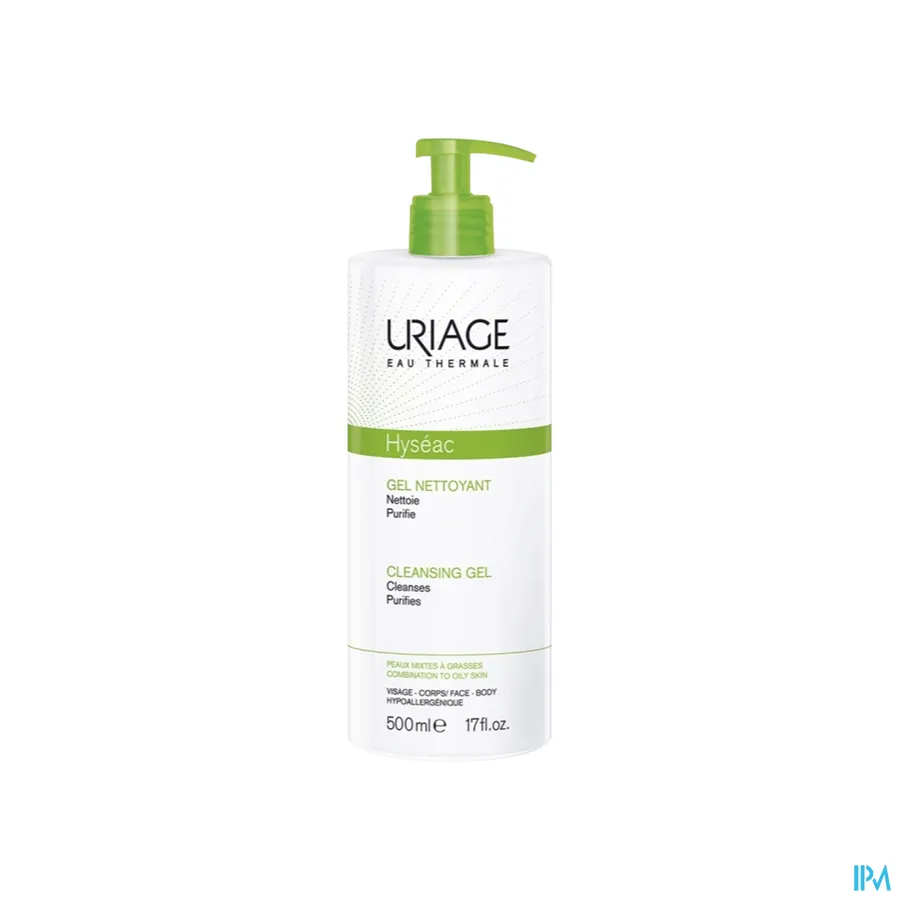 packshot van Uriage Hyséac Reinigingsgel 500 ml