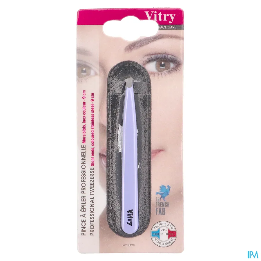 packshot van Vitry Classic Epileerpincet Schuin Inox 1 stuk