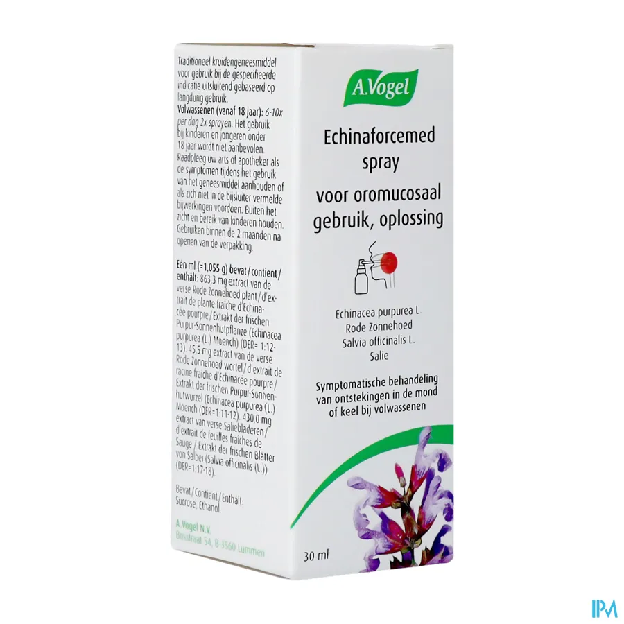 packshot van A. Vogel Echinaforcemed Spray 30 ml