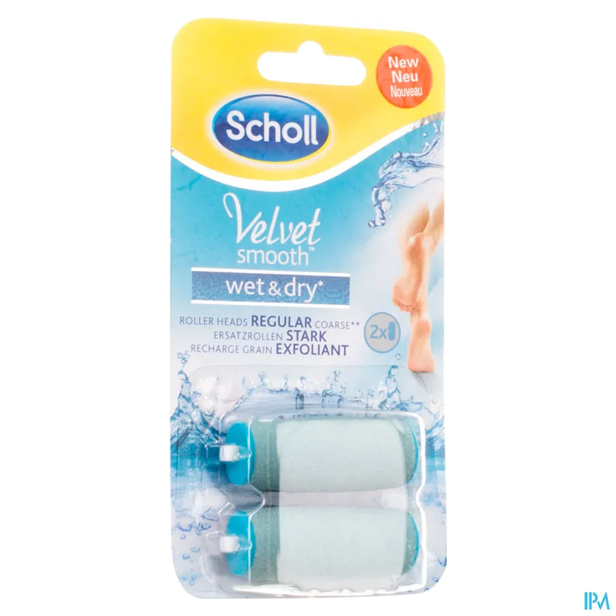 packshot van Scholl Velvet Smooth Wet en Dry Navulling 2 stuks